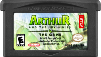 Arthur and the Invisibles GameBoy Advance US box art